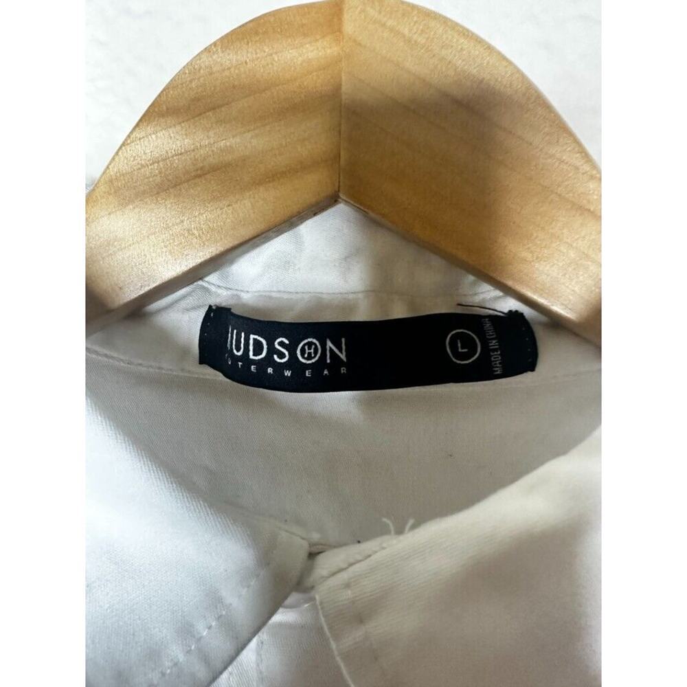 Hudson Outerwear Colorblock Black White Racer Red Logo Rare Mens Sz Small - Picture 9 of 14